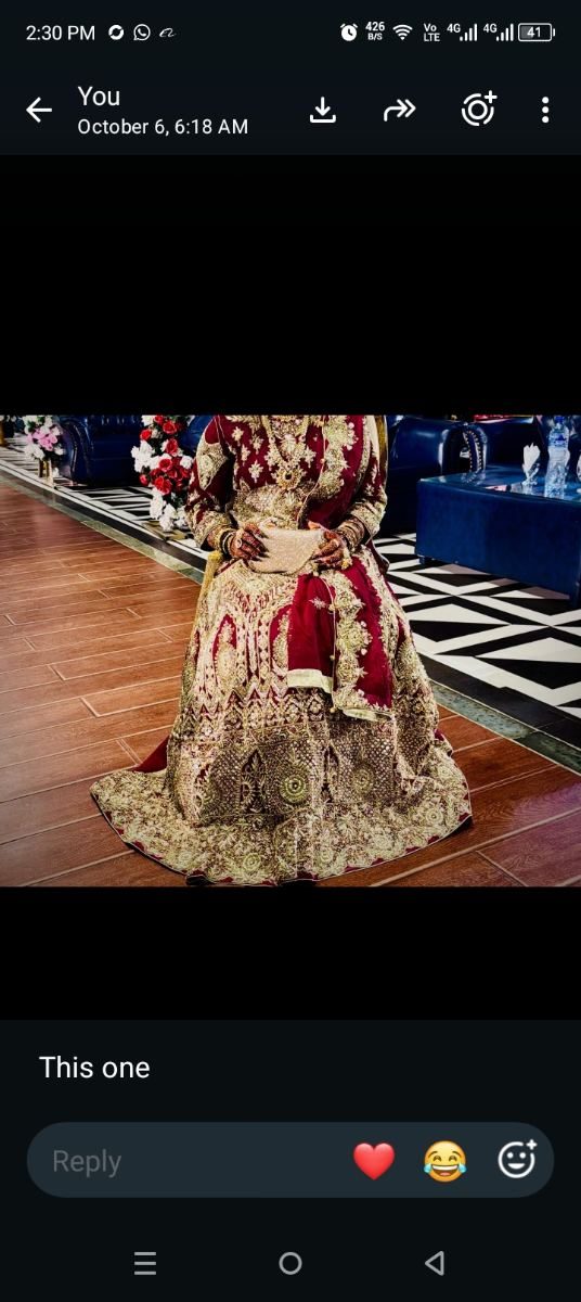 Bridal lehenga