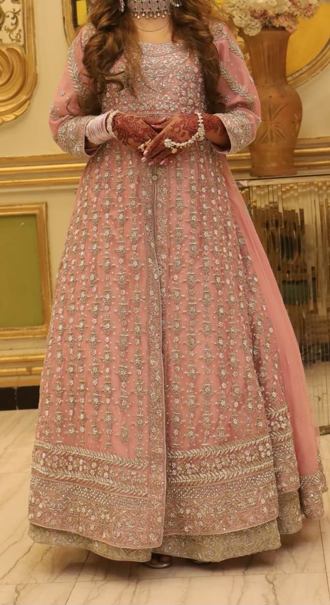 Dusty Rose HeElegant Light Pink Maxi