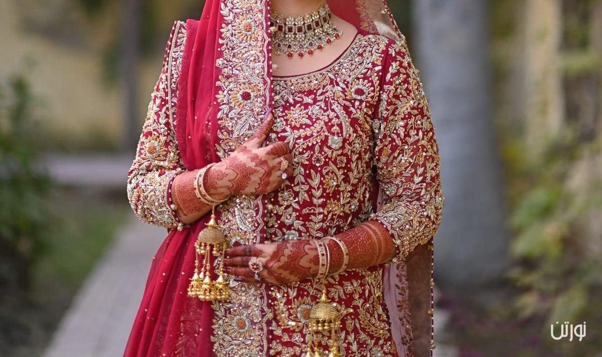 Red bridal lehanga
